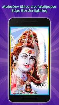 MahaDev Shiva Live Wallpaper-Edge Borderlighting screenshot 1