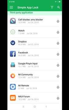 Simple App Lock 1 تصوير الشاشة