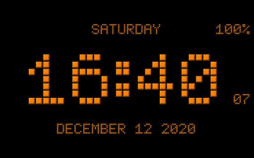 Digital Clock Live Wallpaper-7 PRO screenshot 16