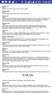Karachi Bus Routes screenshot 2