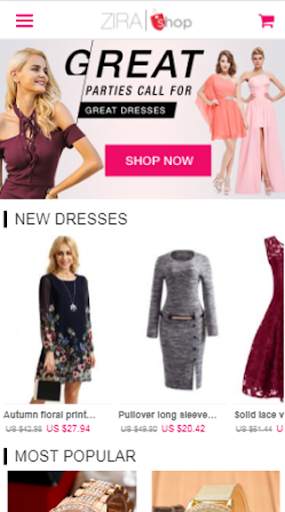 Zira Shop - Fashion Clothes Shopping screenshot 1