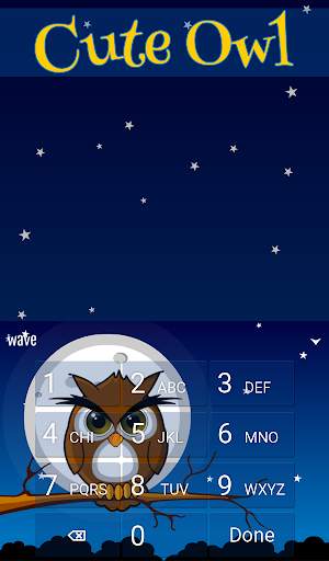 Cute Owl Animated Keyboard   Live Wallpaper screenshot 5