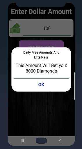 Diamond Calculator For free firee free screenshot 2