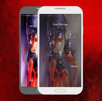 Miraculous Lady Bug & Cat Noir Lock Screen 2 تصوير الشاشة