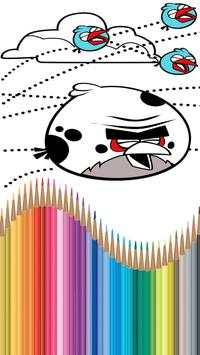 Kids Coloring Book For Angry Birds screenshot 1