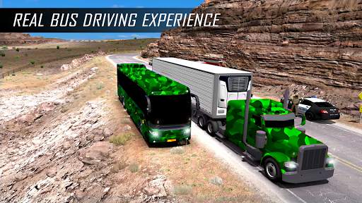 Bus Driver Army Coach Bus Sim screenshot 1