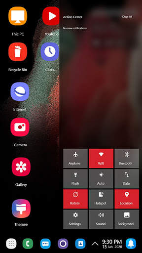 S21 theme for computer launcher screenshot 3