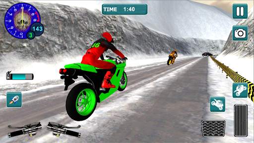 Snow Bike Motocross Racing - Mountain Driving screenshot 3