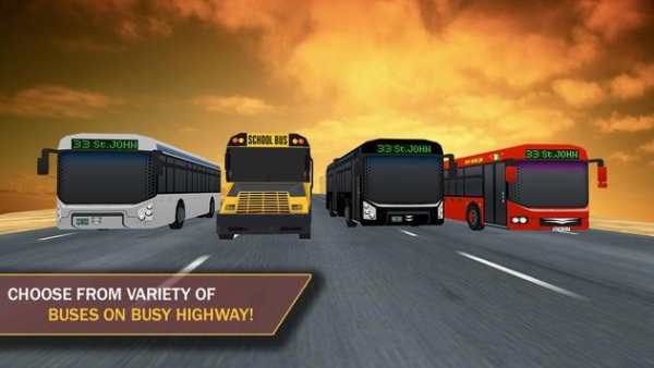 Racing In Bus : School Bus Highway Simulator screenshot 2