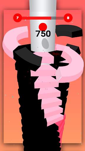 Stackball Smash - Falling Helix Ball 3D screenshot 2