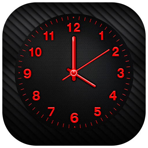 Red Analog Clock Live Wallpaper icon