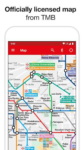 Barcelona Metro - TMB map and route planner screenshot 1