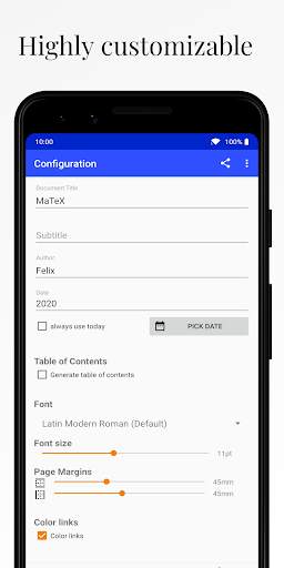 MaTeX - Markdown to LaTeX Text Editor 3 تصوير الشاشة