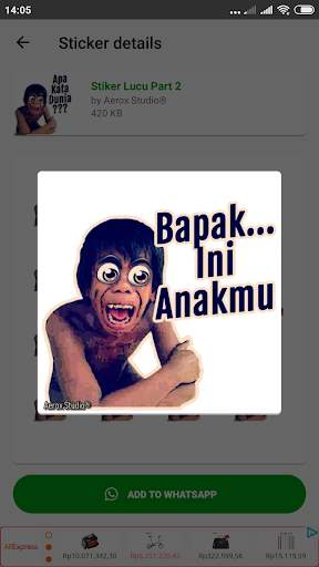 Stiker Lucu 2021 WAStickerApps स्क्रीनशॉट 16