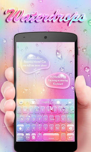 Waterdrops GO Keyboard Theme screenshot 4