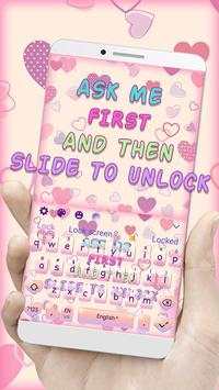 Girly Lock Screen Keyboard Theme screenshot 1