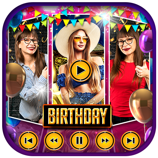 Birthday Video Maker :Photo Video maker with music иконка