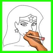 Drawing Wonder Woman 2017 Step by step on 9Apps
