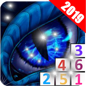 Color by number 2019 color by number for Adults icon