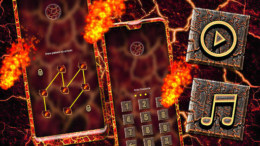 Lava Cracks Launcher Theme screenshot 4