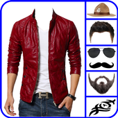 Man Leather Coat Photo Editor icon