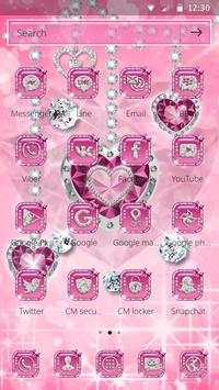 Love Pink heart theme screenshot 5