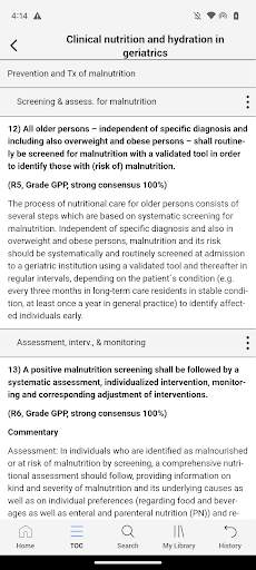 ESPEN Guidelines screenshot 5