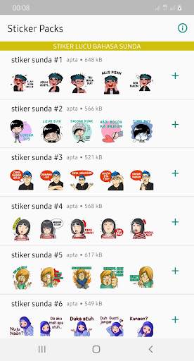 Stiker Lucu Bahasa Sunda WAStickerApps screenshot 2