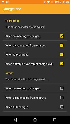 ChargeTone - Battery Notification Sounds 1 تصوير الشاشة
