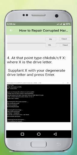Corrupted hard drive Repair Guide screenshot 5