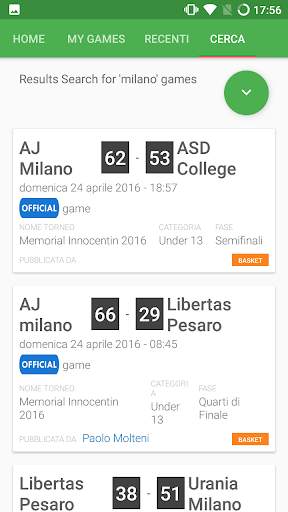 My LiveScore - Social Basket screenshot 2