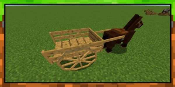 Horse Carts Mod Minecraft screenshot 1