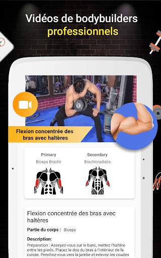 Entraînement Pro Gym (Gym Workouts & Fitness) screenshot 5