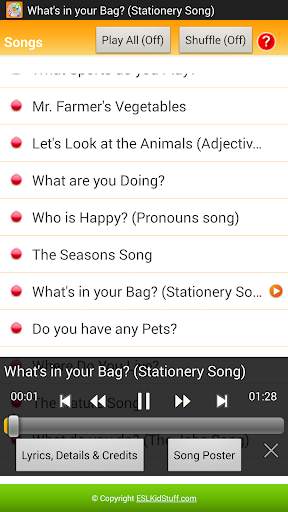 Songs for Kids screenshot 3