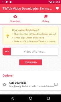 TikTok Video Downloader Sin marca de agua screenshot 1