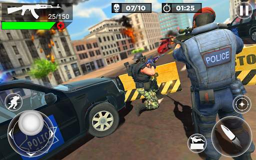 US Police Fire Free Unknown Battlegrounds Squad screenshot 8