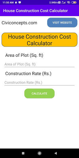 House Construction Cost Calculator screenshot 1