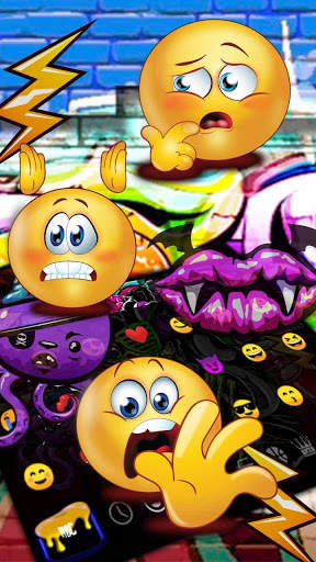 Graffiti Skull DJ Music Keyboard Theme screenshot 3