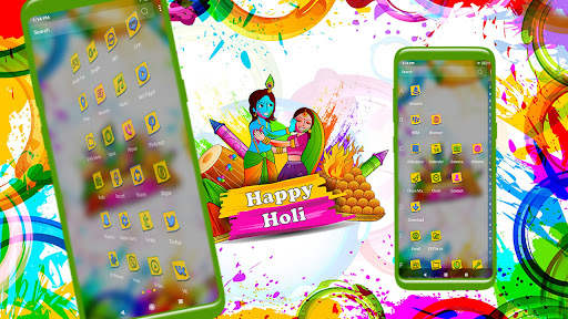 Happy Holi Launcher Theme screenshot 3