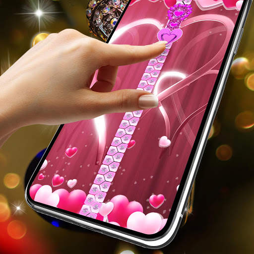 Valentines day zipper lock screen screenshot 4