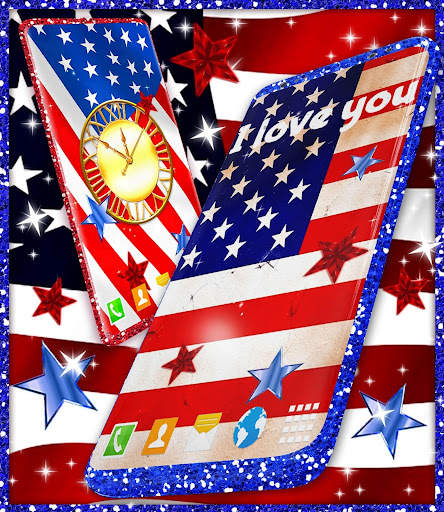 American Flag Wallpapers ⭐ USA HD Wallpaper Theme screenshot 8