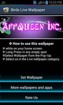 Birds Live Wallpaper 3D screenshot 1