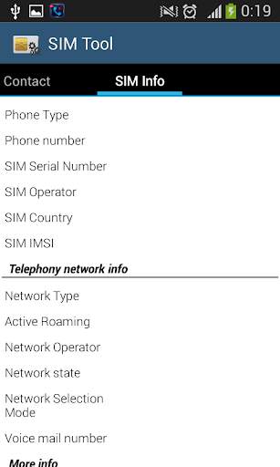 SIM card Toolkit manager application screenshot 3