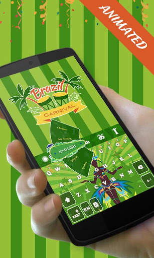 Brazil Carnival GO Keyboard Animated Theme screenshot 3
