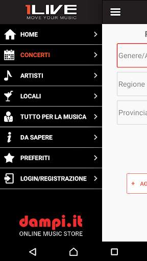 1LIVE - Guida Live Music screenshot 2