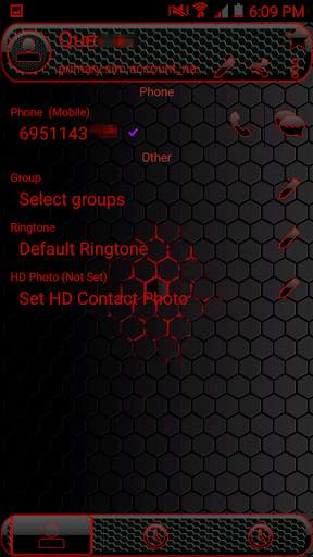 Theme Space Red RocketDial screenshot 4