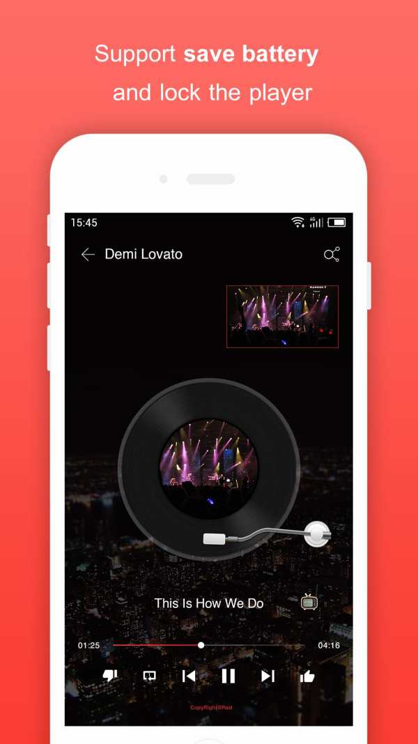 Music for Youtube Player: Red  screenshot 6