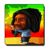 Rastaman Smoking Weed LWP icon