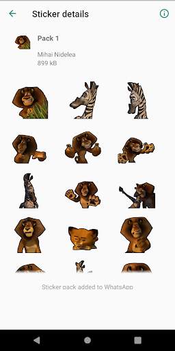 Madagascar Stickers for WhatsApp screenshot 3