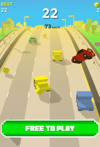 Blocky Car Racing : Traffic Racer 3D screenshot 3